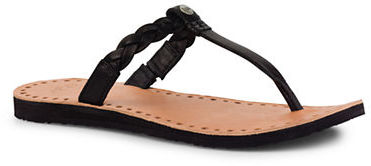 Black Leather Thong Sandals: UGG Australia Bria Leather Thong Sandals ...